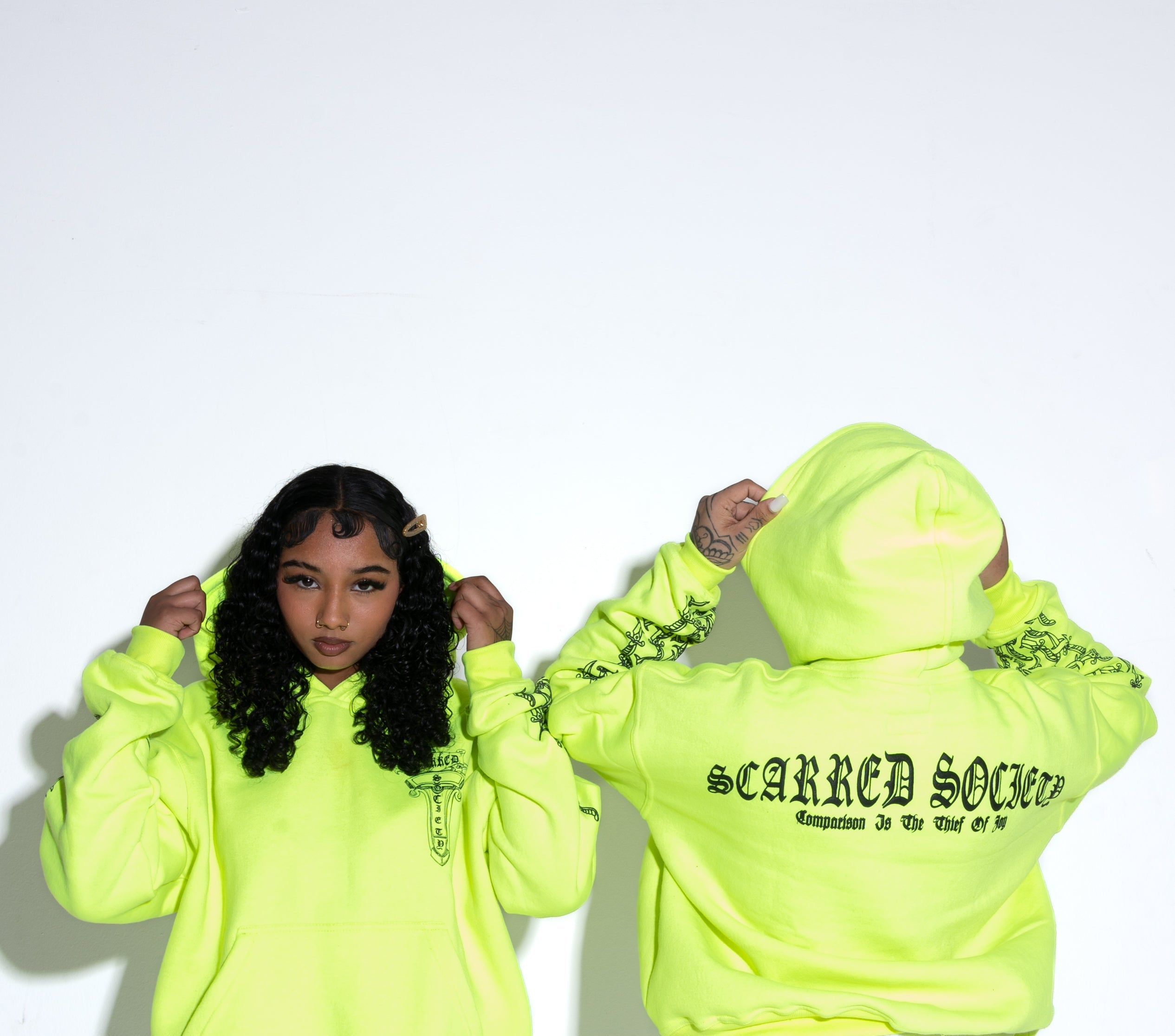 SS GRINCH  NEON GREEN HOODIE