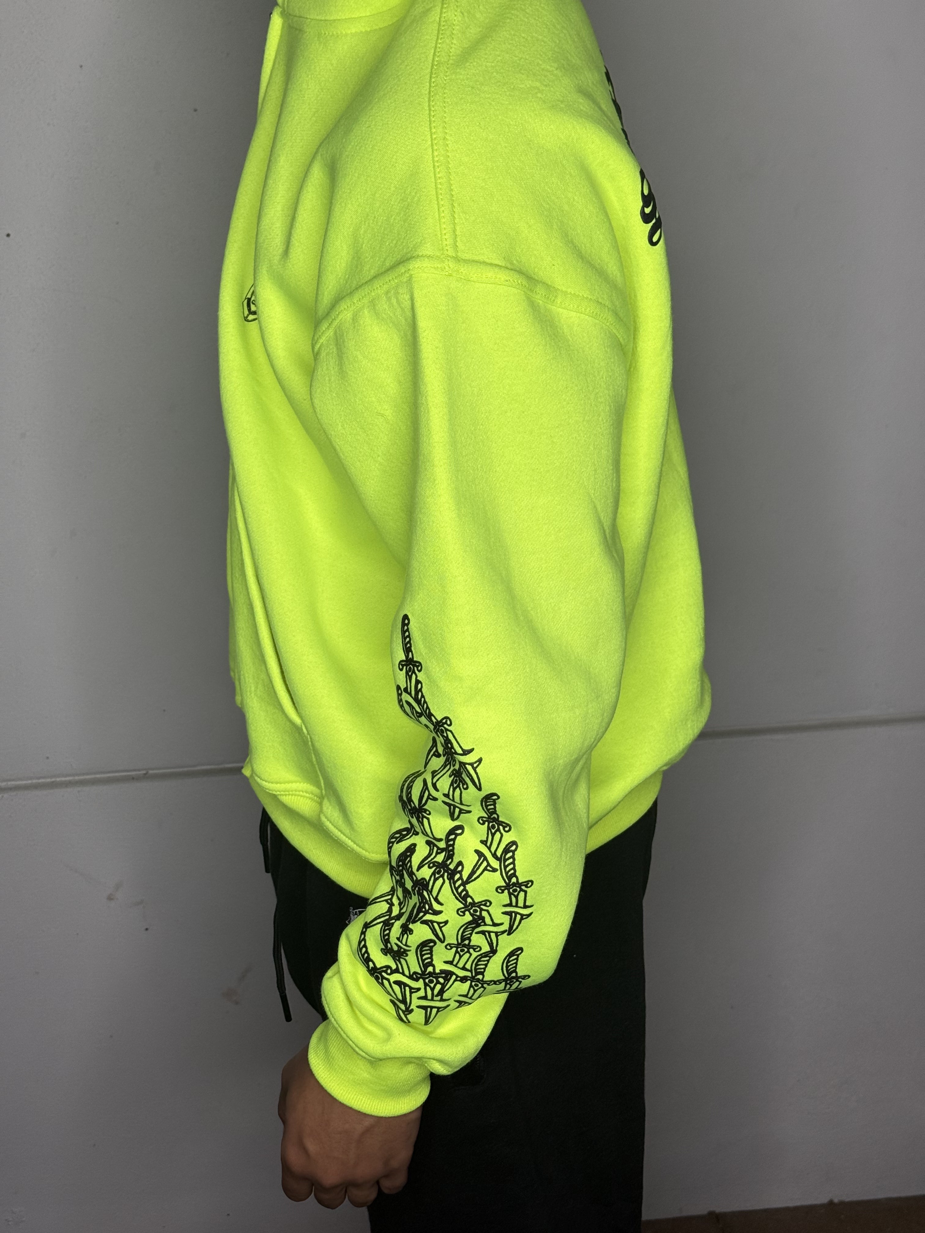 SS GRINCH  NEON GREEN HOODIE Zip Up